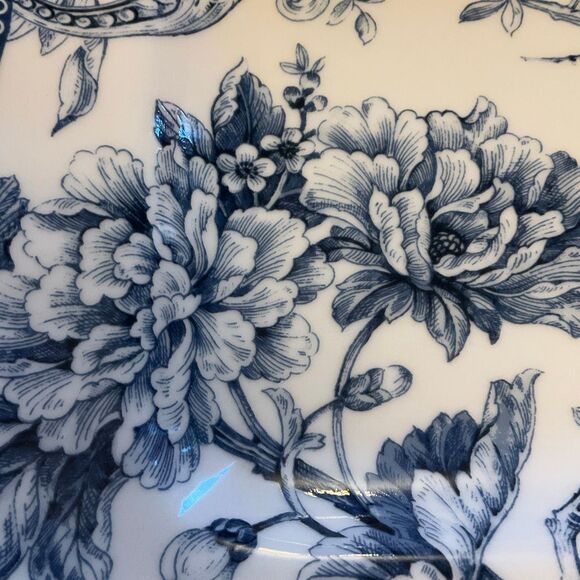 Adelaide Blue 222 Fifth Toile China Plate. Birds flowers french - Picture 12 of 14